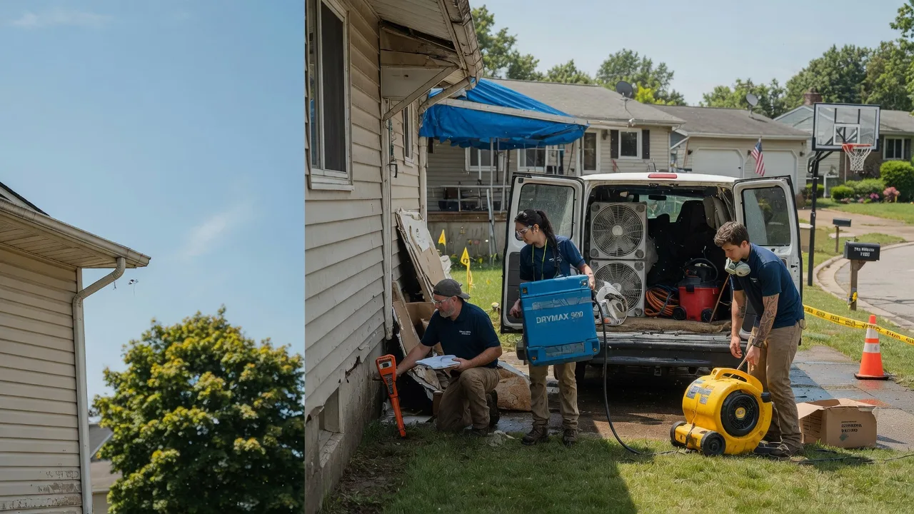 Ceiling Leak Cleanup in Okawville, IL near me