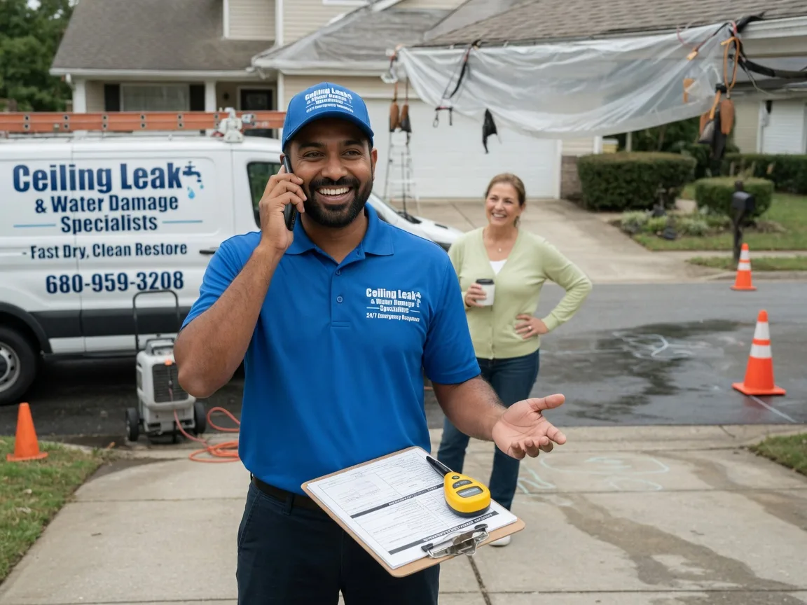 Ceiling Leak Cleanup Okawville, IL FAQs